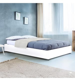 Kastenbett Otto mit Bettkasten 160x200cm - Weiss