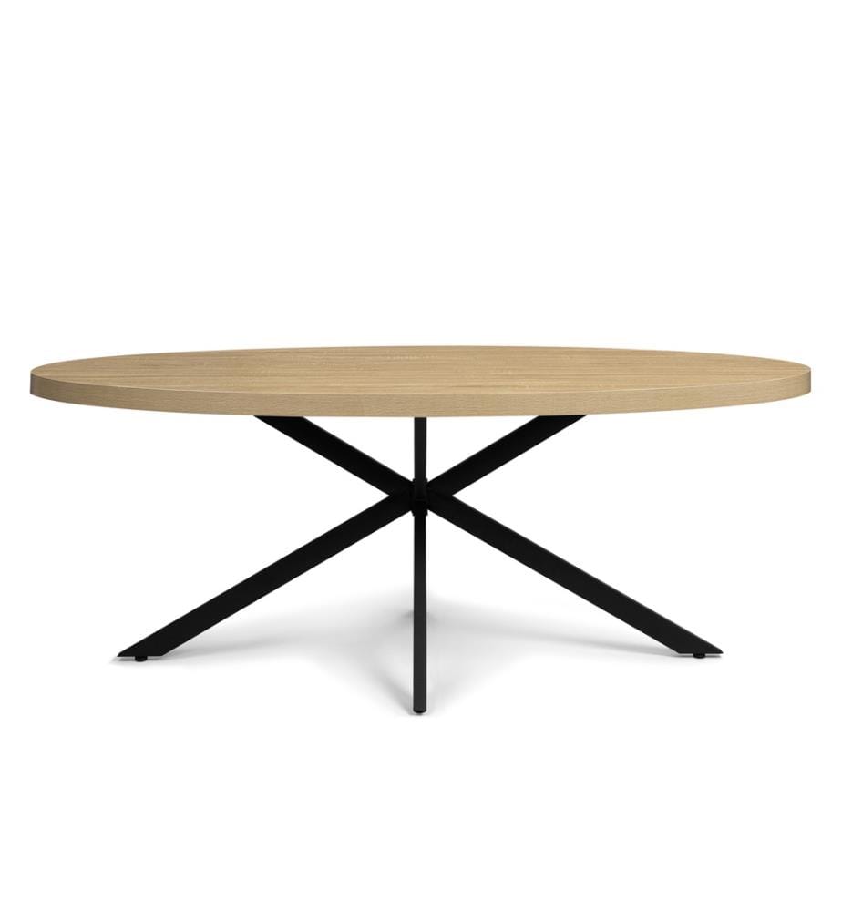Esstisch Celeste 200 x 90 x 75 cm - Schwarz & Braun
