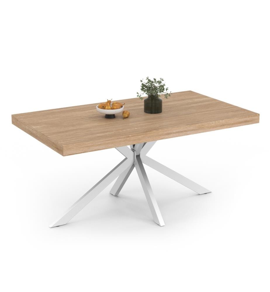 Brixton Esstisch 160 x 90 x 75 cm - Weiss