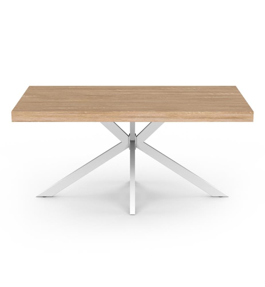 Brixton Esstisch 160 x 90 x 75 cm - Weiss