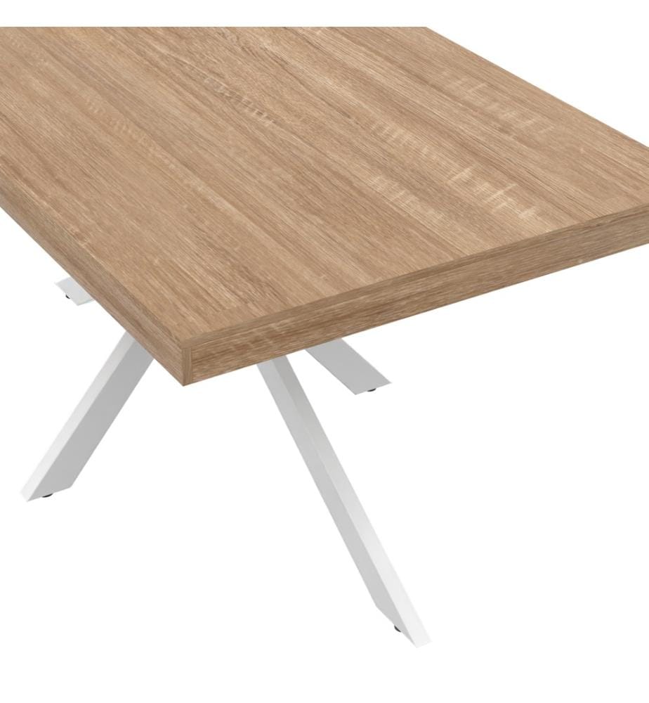 Brixton Esstisch 160 x 90 x 75 cm - Weiss