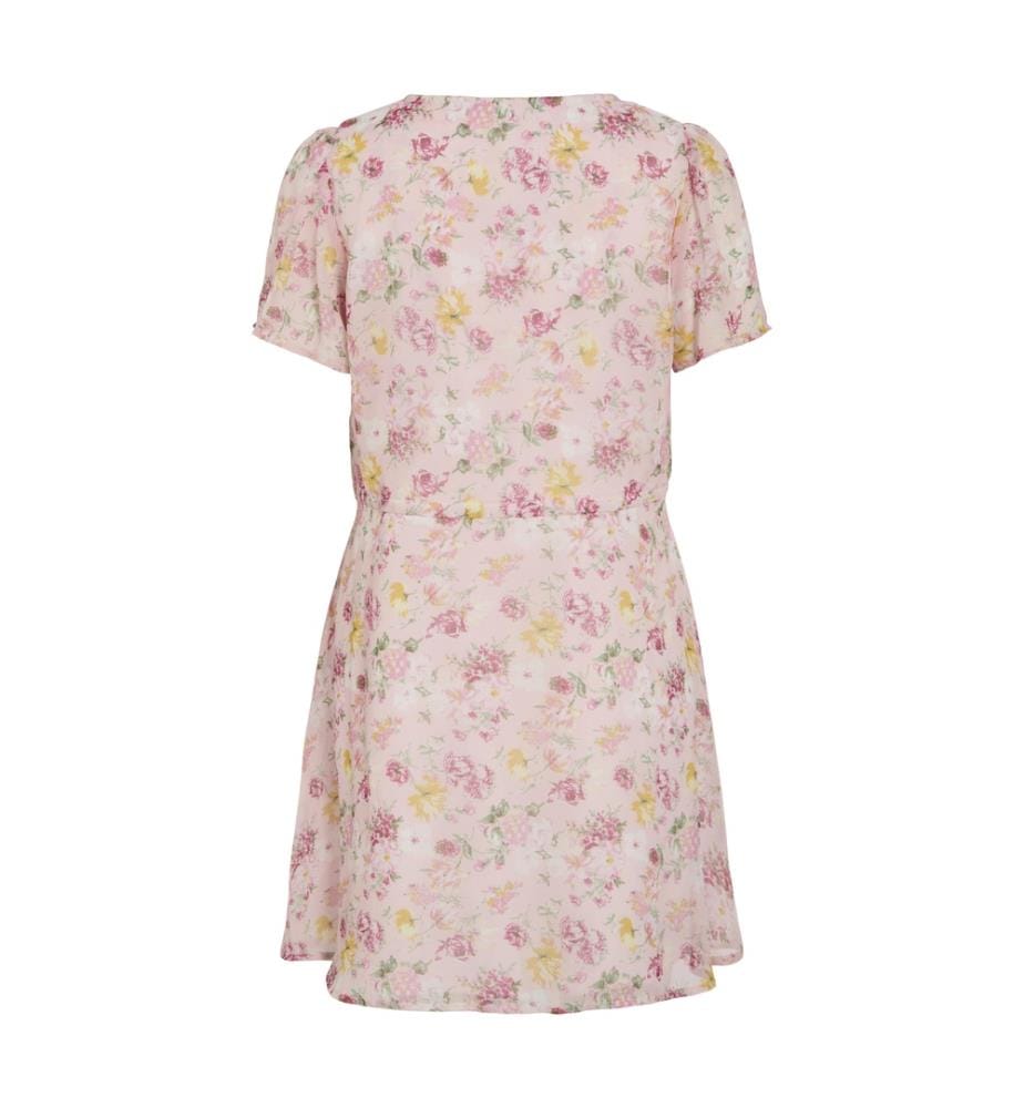 Abito con scollo a V - Rosa