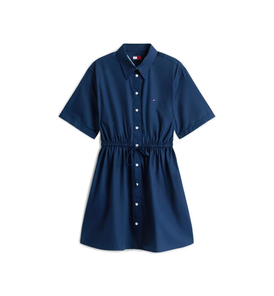 Robe Chemise Courte - Bleu Foncé