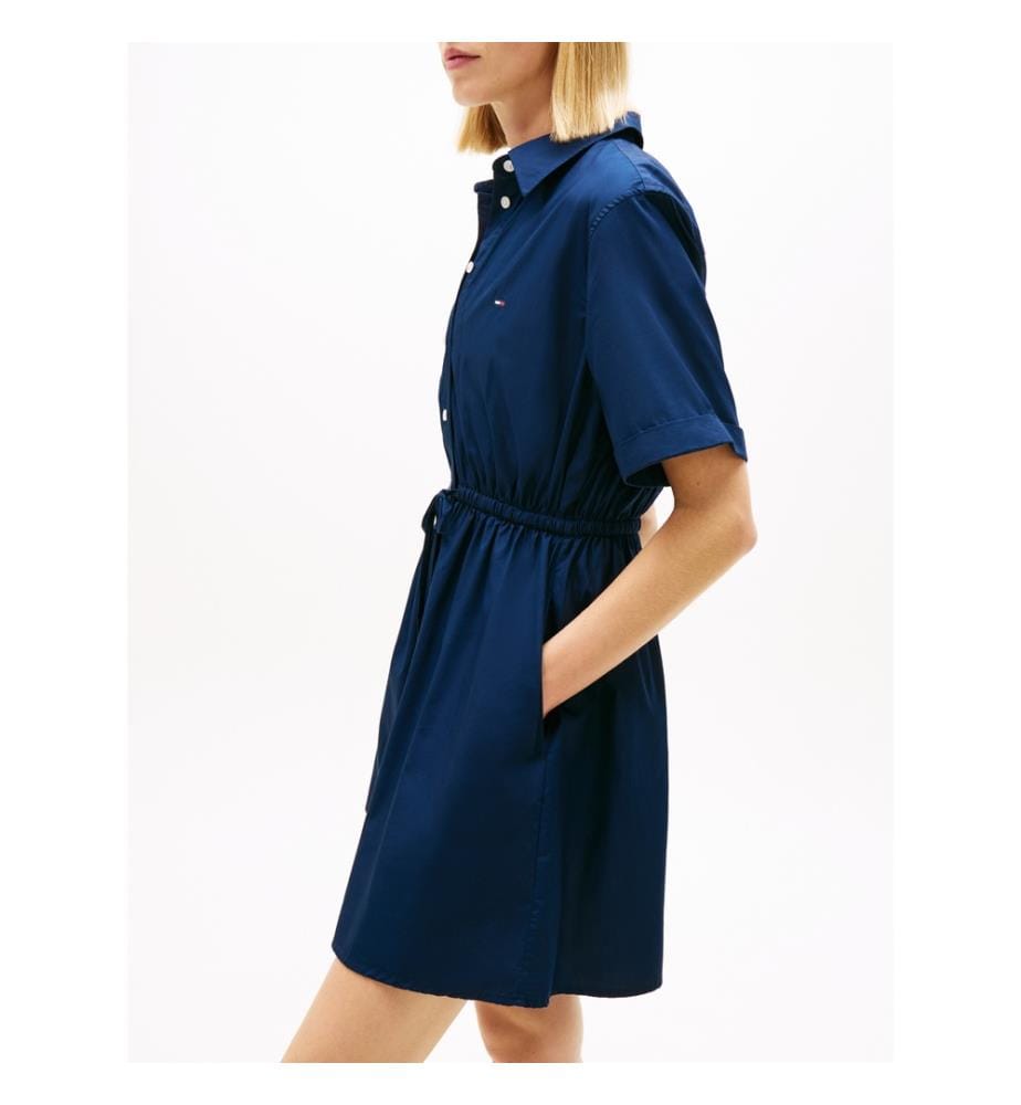 Robe Chemise Courte - Bleu Foncé