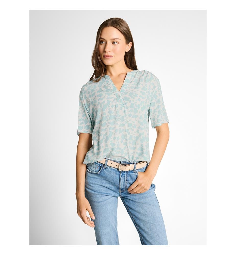 Bluse - Weiss und Blau