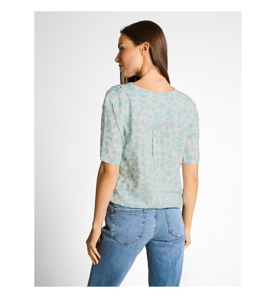 Bluse - Weiss und Blau