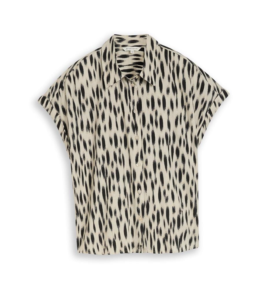 Blouse - Beige et Noir