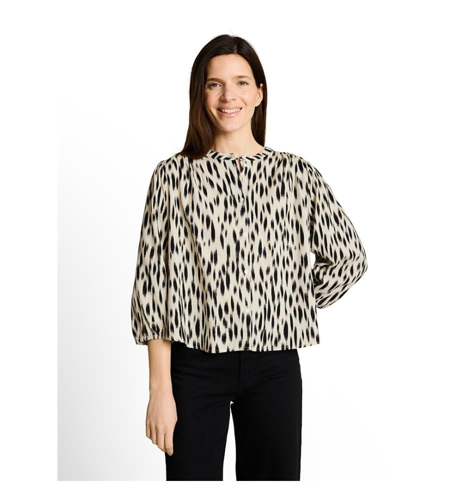 Blouse - Beige et Noir