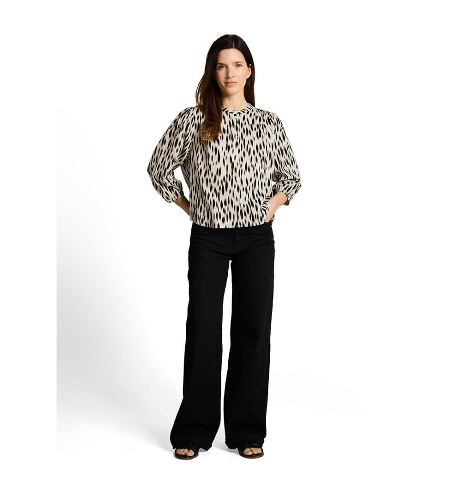 Blouse - Beige et Noir