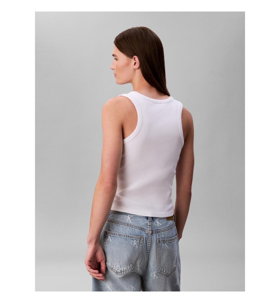 Woven tank top - White