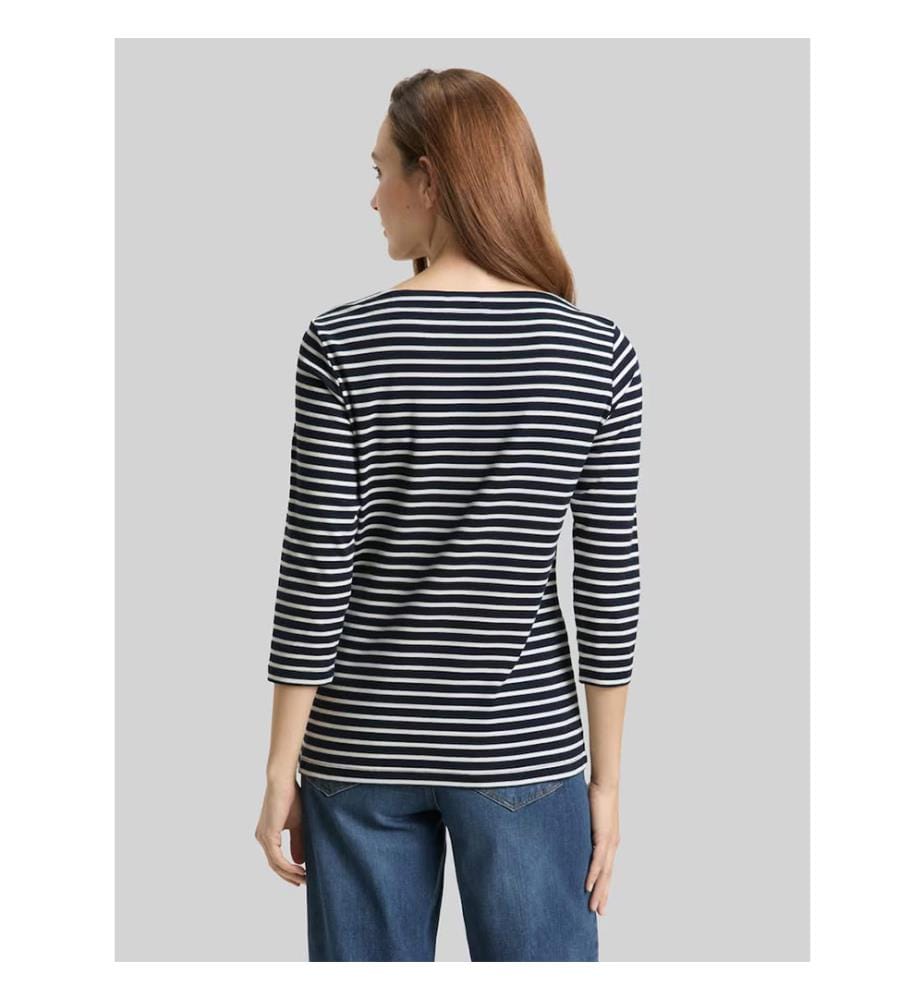 T-Shirt - Marine et Blanc