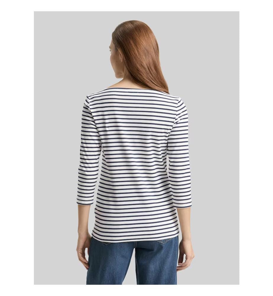 Maglietta - Bianca e blu navy