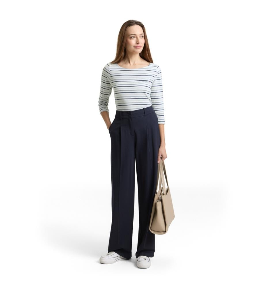 Maglietta a maniche lunghe - Righe multicolori Blue Haze