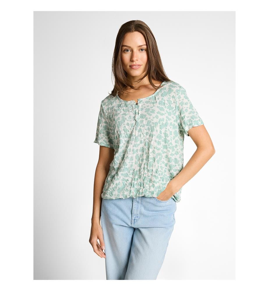 T-Shirt - Blanc et Bleu Clair