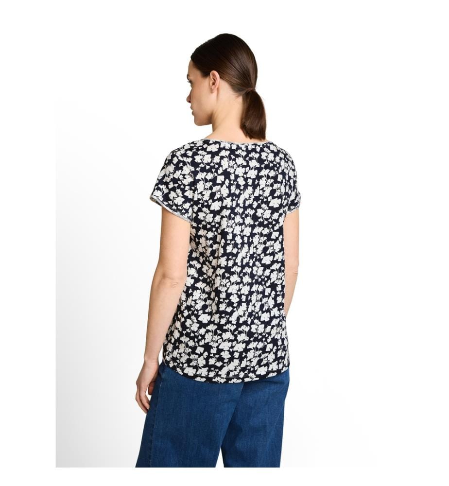 T-Shirt Long Sleeve - Blue Ginkgo Minimal