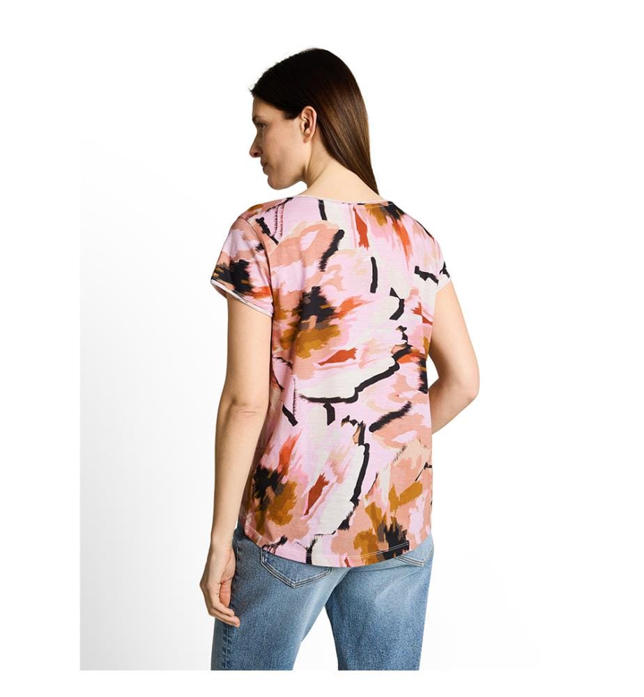 T-Shirt - Rosa und mehrfarbig