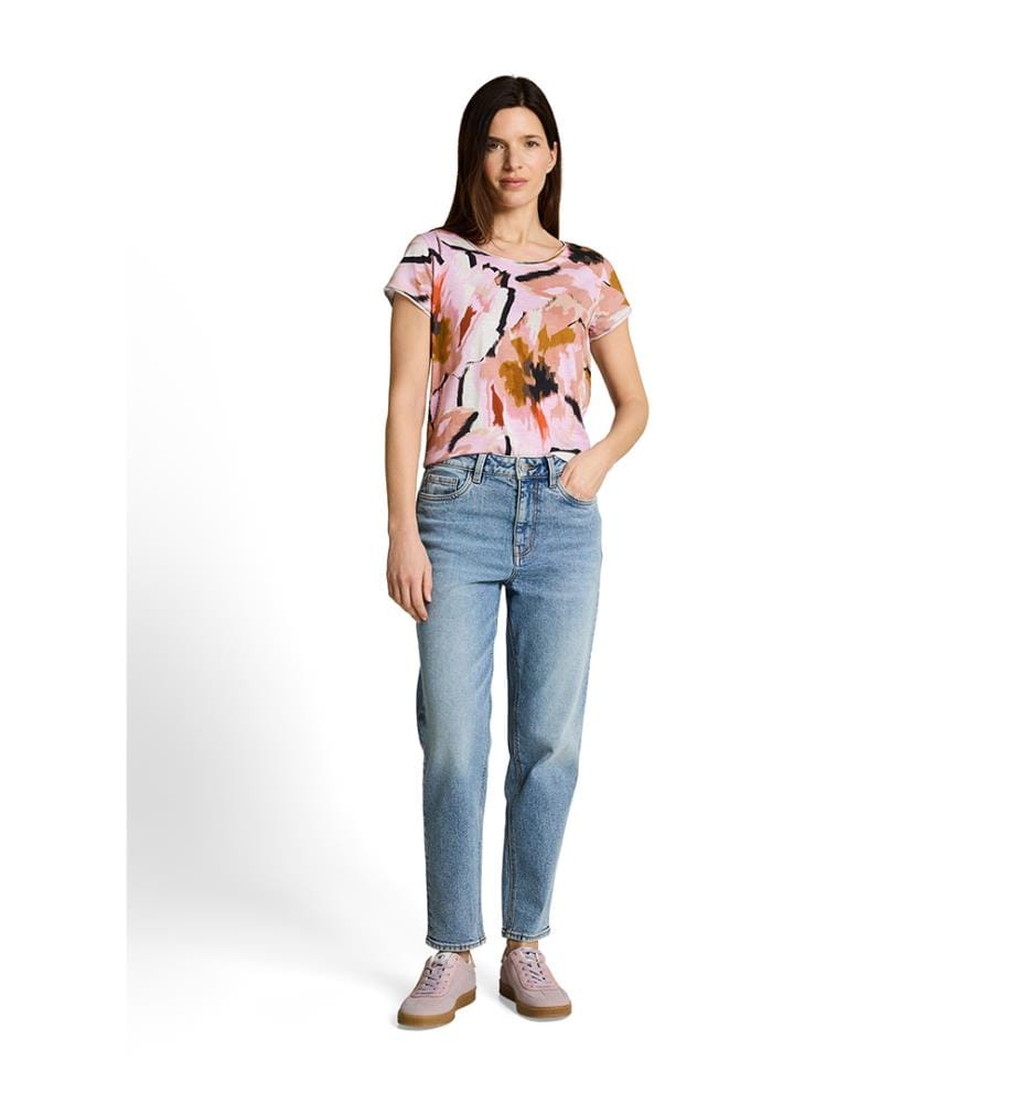 T-Shirt - Rosa und mehrfarbig