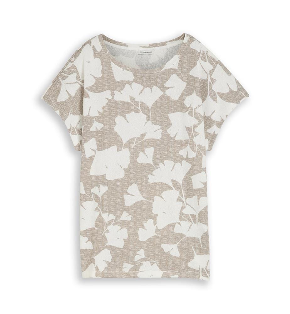 T-Shirt - Beige et Blanc