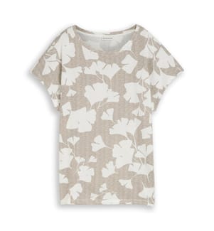 T-Shirt - Beige et Blanc