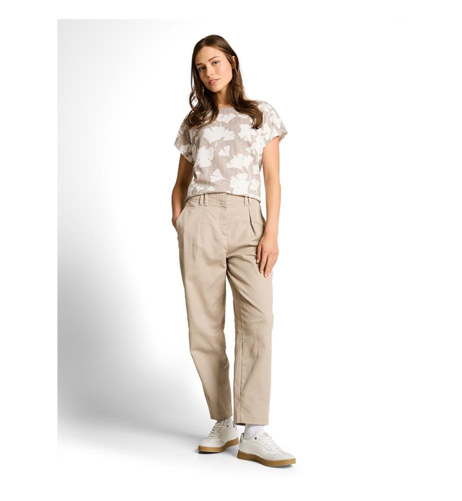 T-Shirt - Beige et Blanc