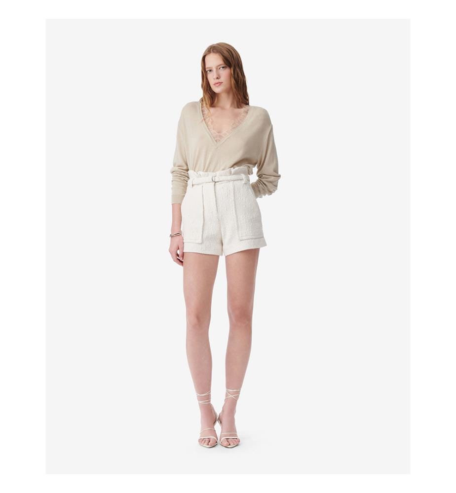 Vanay shorts - Ecru & White