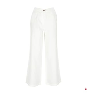 Pantaloni a gamba larga - Bianco