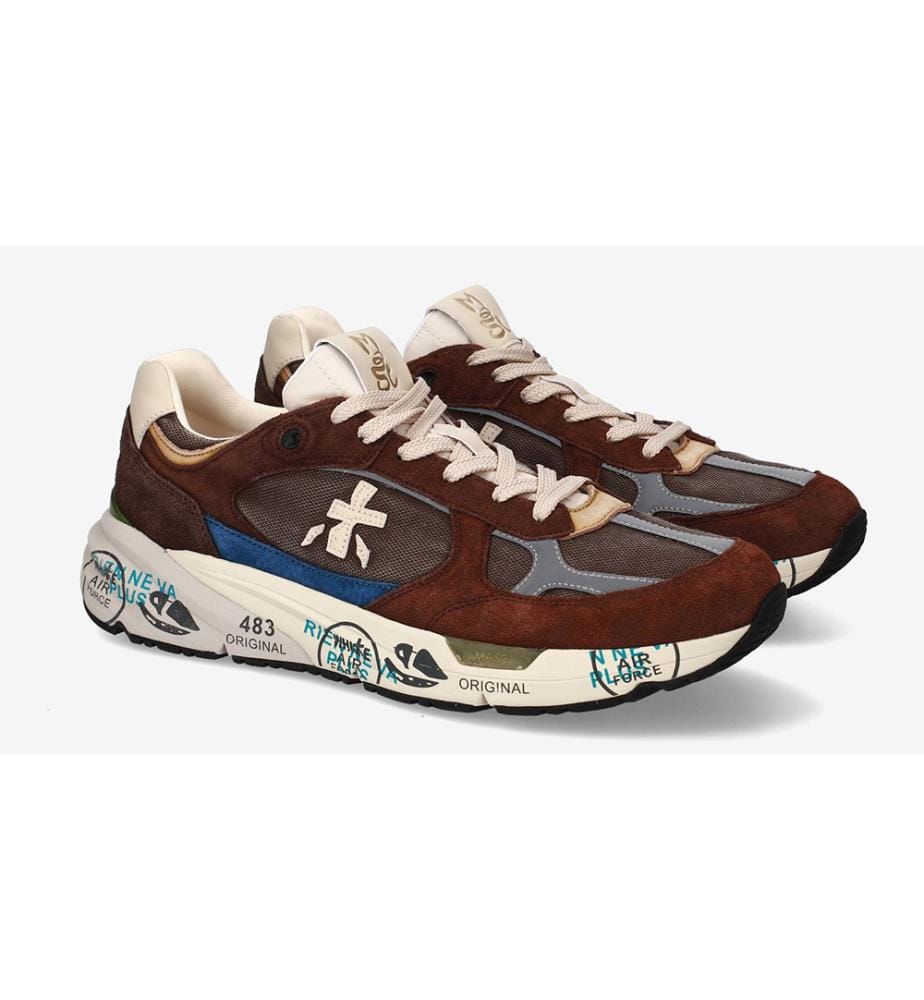 Baskets Mase - Noir, Bleu et Bordeaux