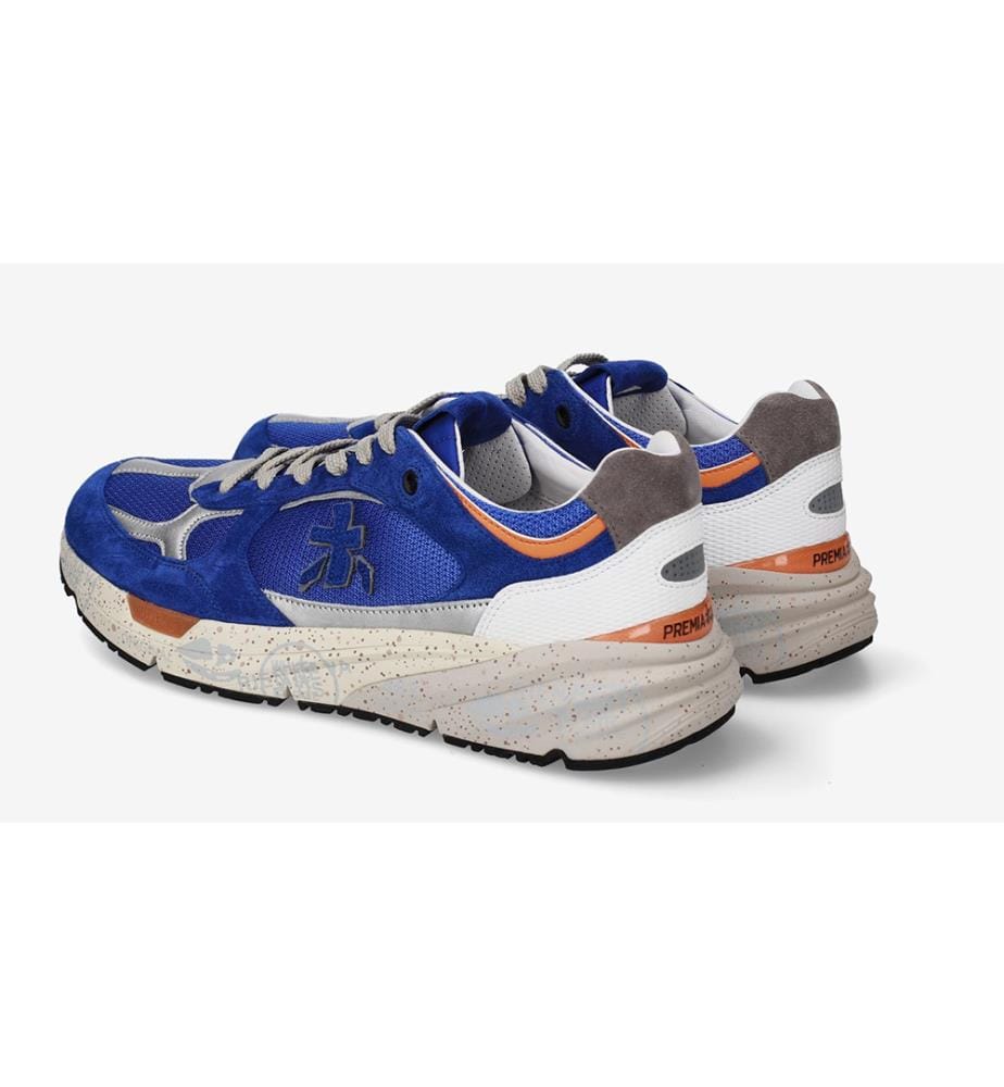 Baskets Mase - Blanc et Bleu cobalt