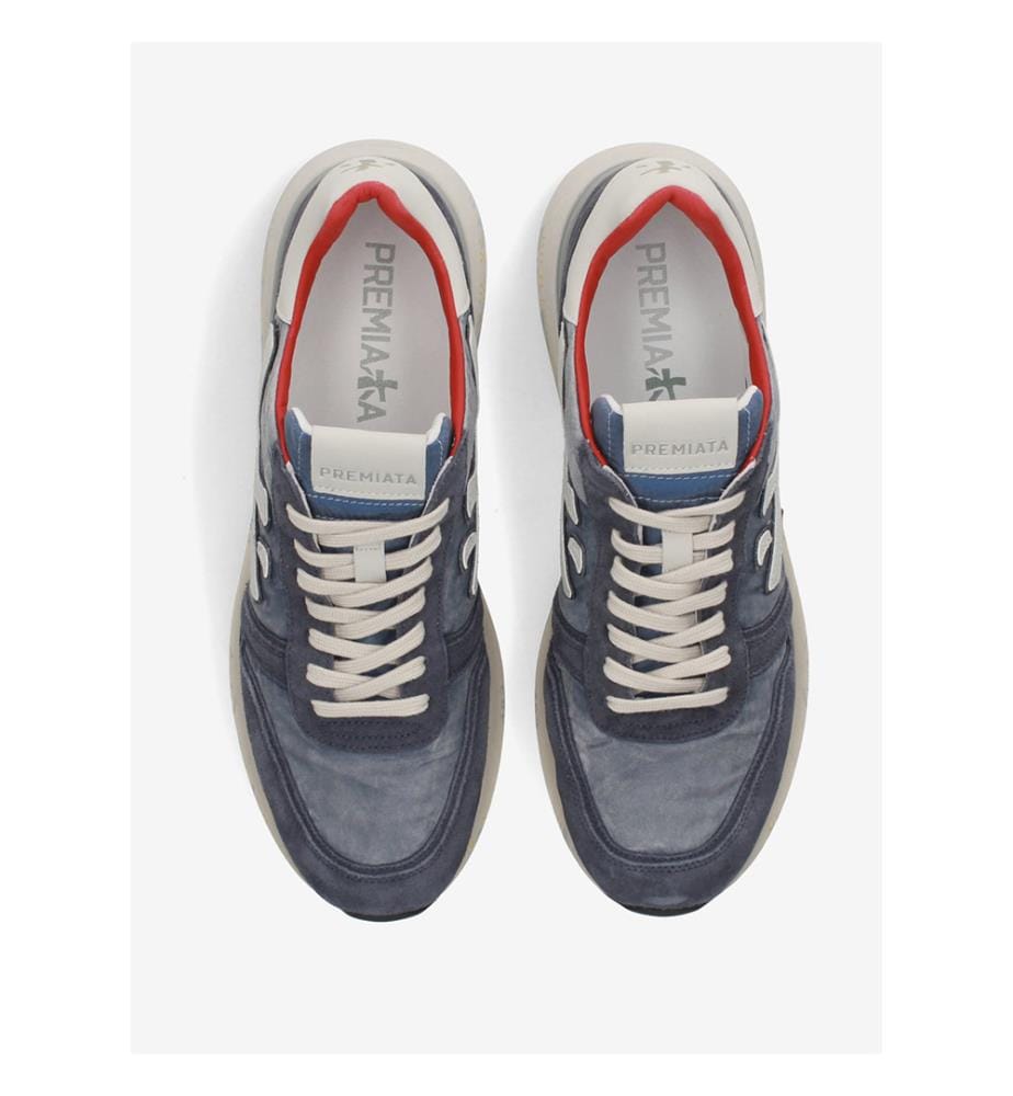 Baskets Mick - Bleu, Gris et Blanc