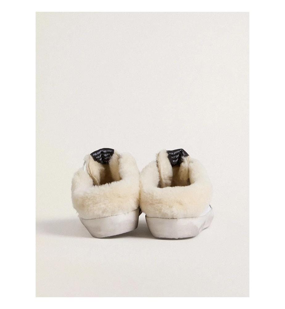Sabots Super-Star - Blanc, argent, beige