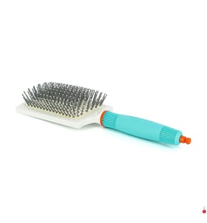 Ceramic Paddle Brush - Blue and White