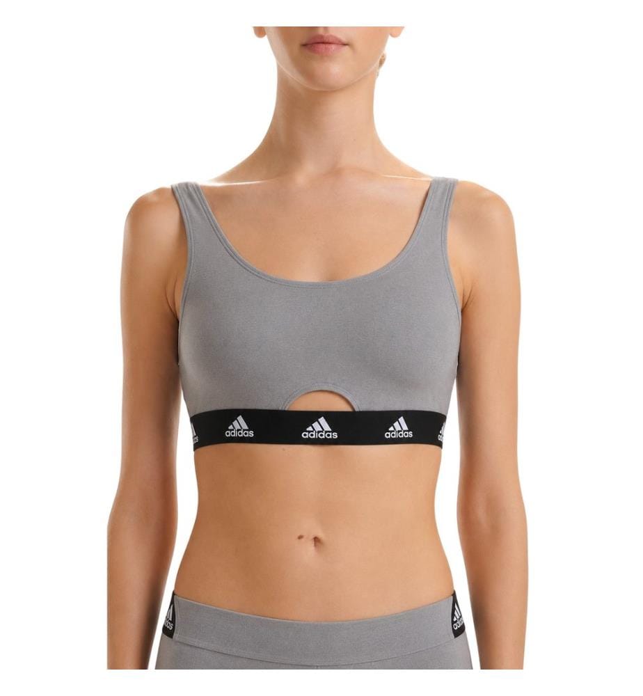 Adidas - Bralette für Damen, Runder Auschnitt, Baumwolle, Komfortabel
