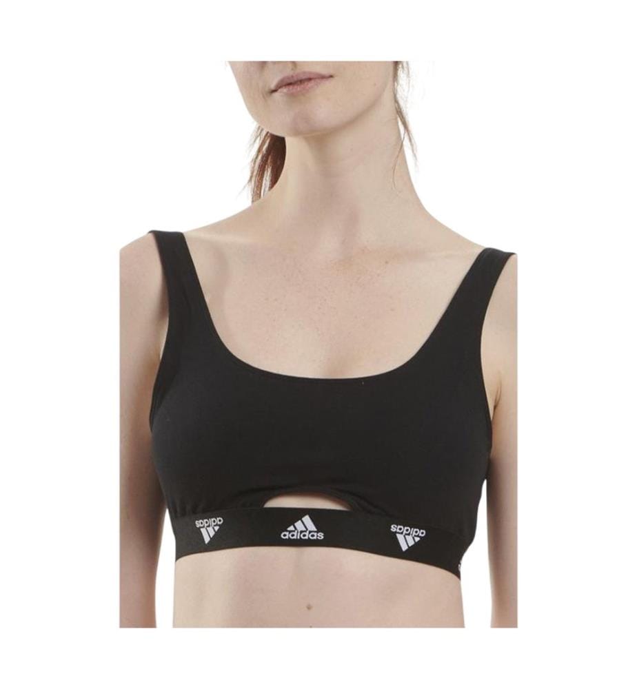 Adidas - Bralette für Damen, Runder Auschnitt, Baumwolle, Komfortabel