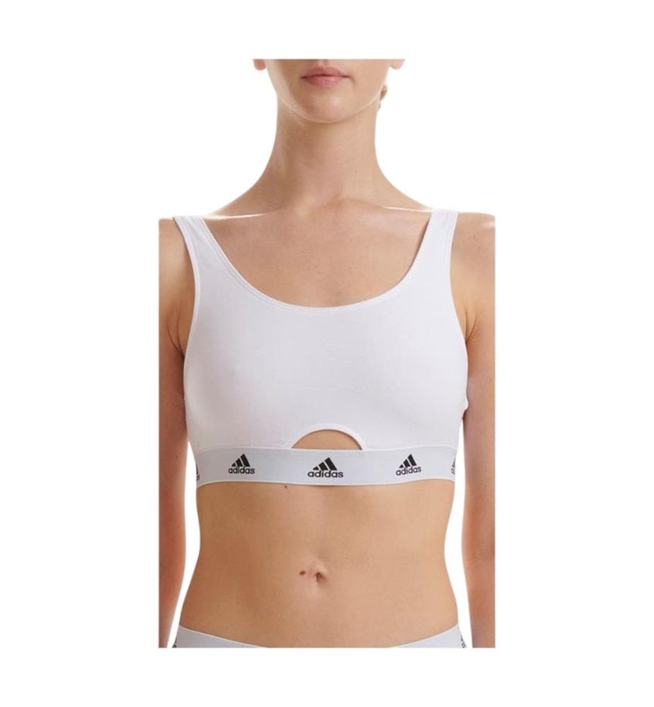 Adidas - Bralette für Damen, Runder Auschnitt, Baumwolle, Komfortabel