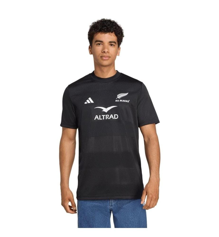 Adidas - Maillot motif/style New Zealand All Blacks - Homme