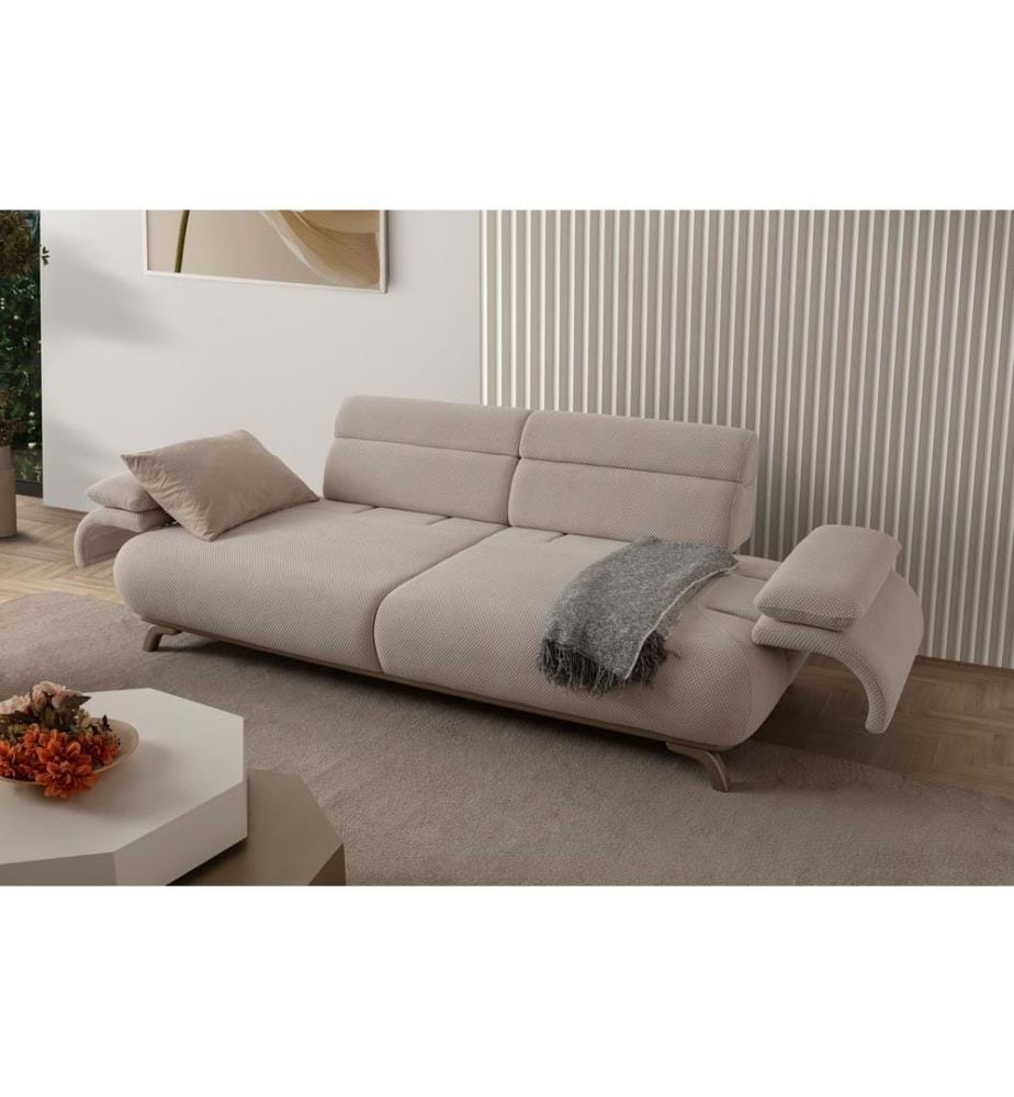 Canapé 3 places Bonjo Silver - Beige