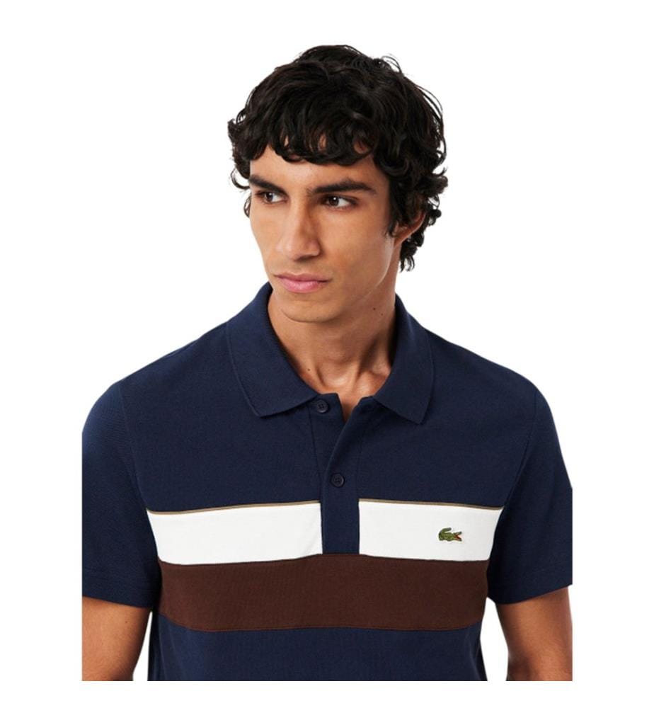Lacoste - Polo motif/style blocs de couleurs - Homme