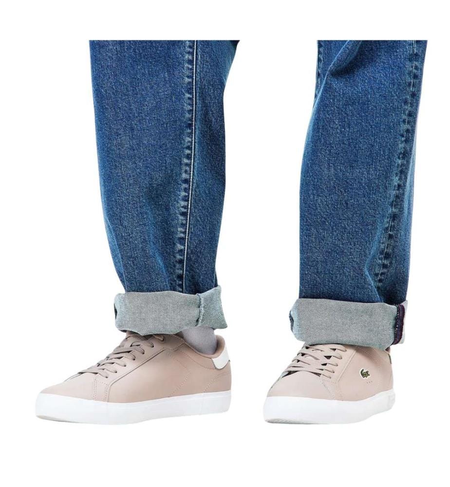 Lacoste - "Powercourt" Sneaker für Herren, Leder, Flach
