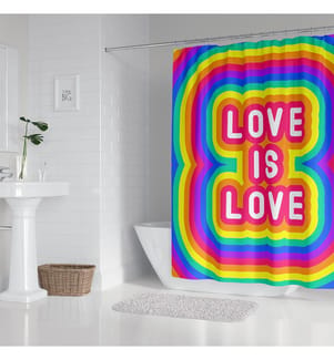 Duschvorhang - 180 x 200 cm - Multicolor - Multicolor