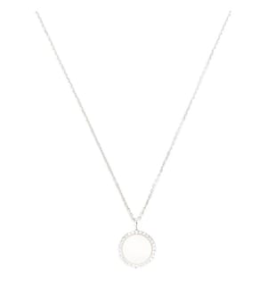 Pendentif Round Nacre - Argenté