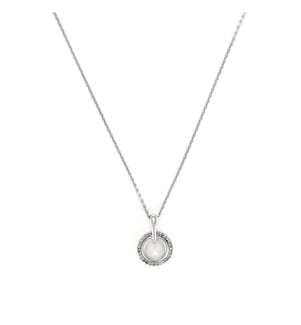 Pendentif Tracy - Or Blanc 375/1000