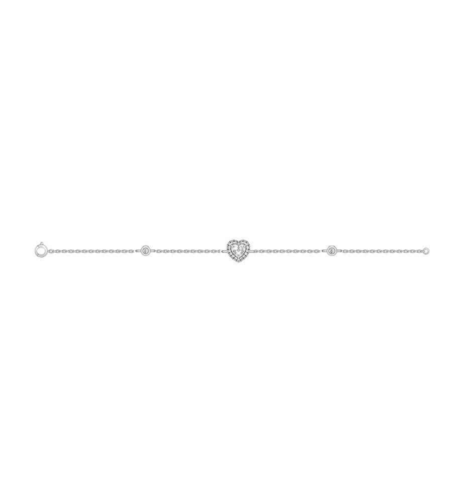 Isis-Armband - Weissgold