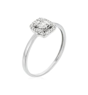 Ring Carré brillant - Silber