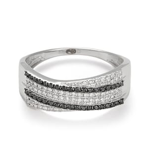 Ring Duo de - Weissgold 375/1000