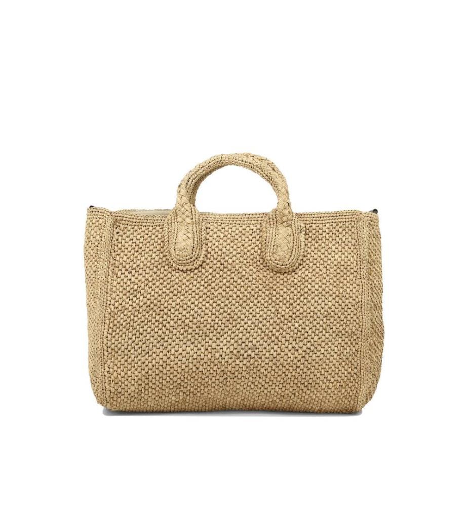 RARY Tea Raffia rechteckige Tasche - Beige