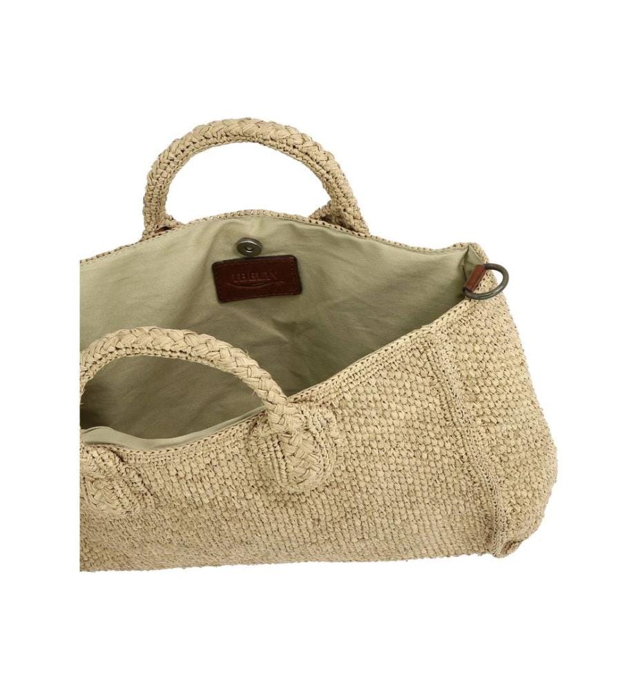 RARY Tea Raffia rechteckige Tasche - Beige