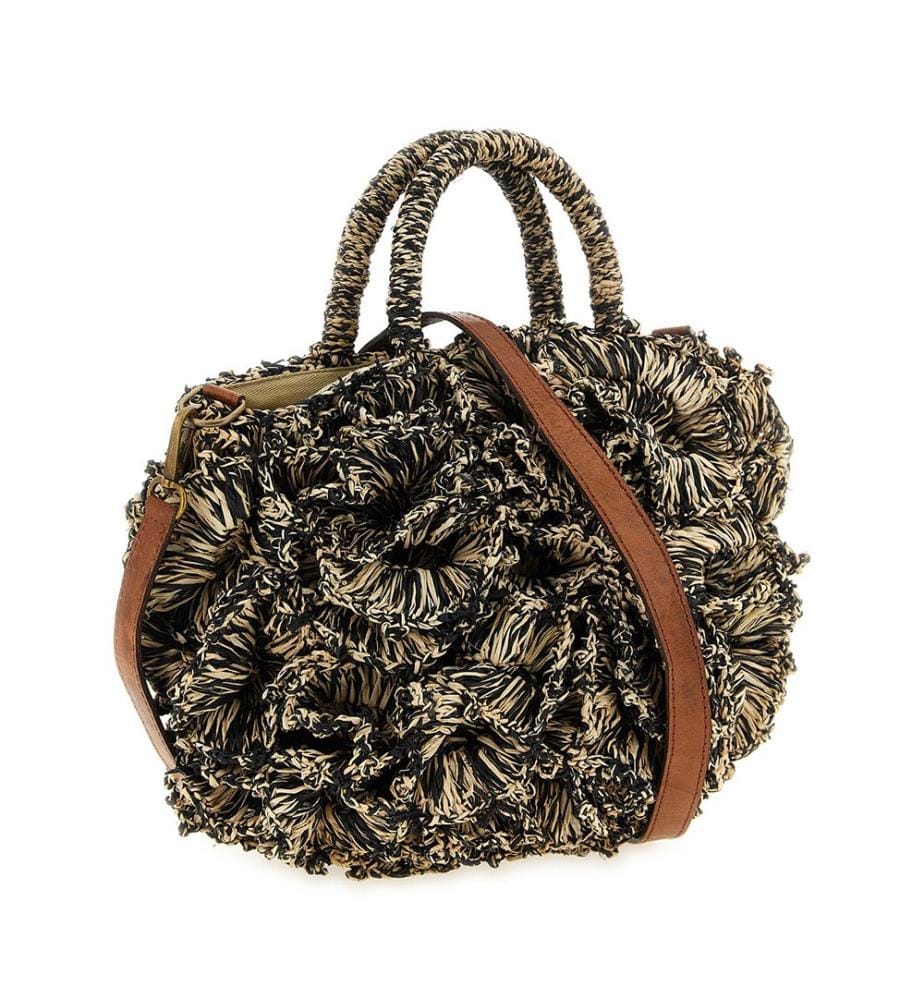 Coral Handtasche - weiss/schwarz