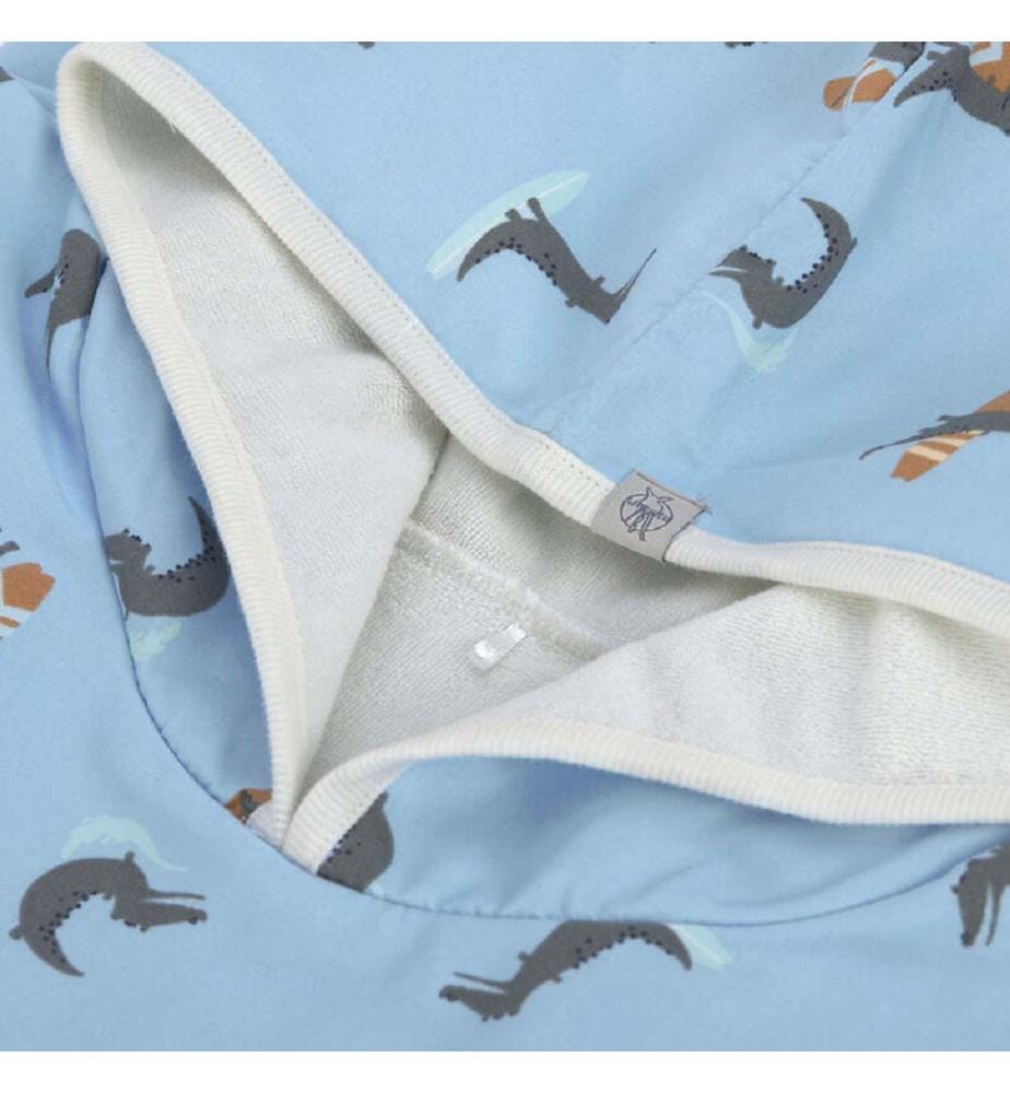 Poncho Baño Crocodile Bleu ciel