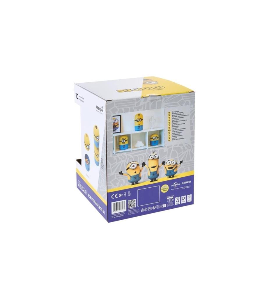 keeeper Bob les Minions Rond Plastique Bleu Jaune 6 l