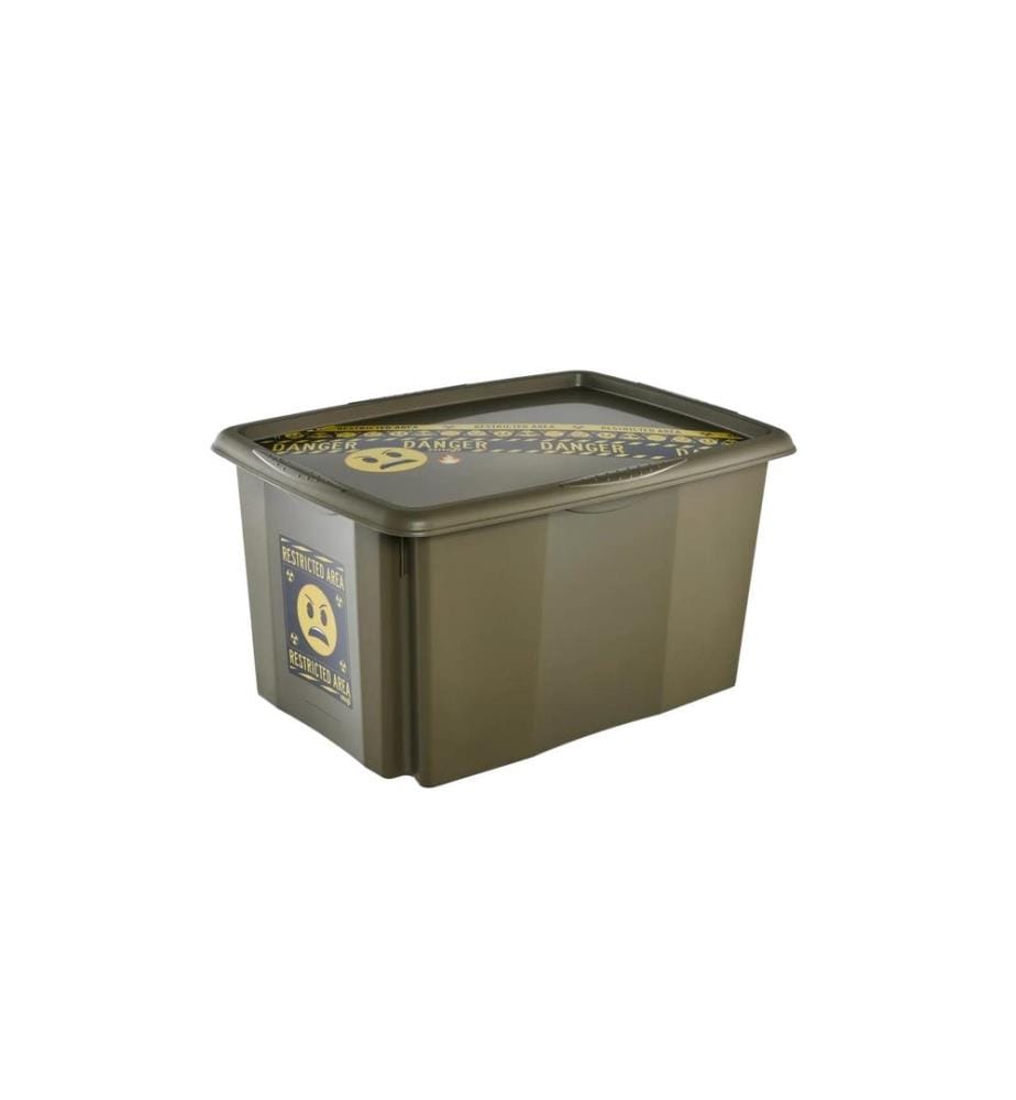 keeeper Karolina Emoji Danger PP vert olive 45 l 40 x 55.5 x 30 cm